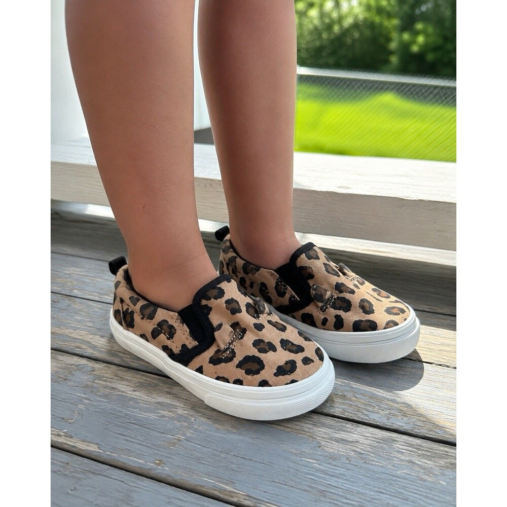 Old Navy Kids Leopard Print Slip-On Shoes Size 6